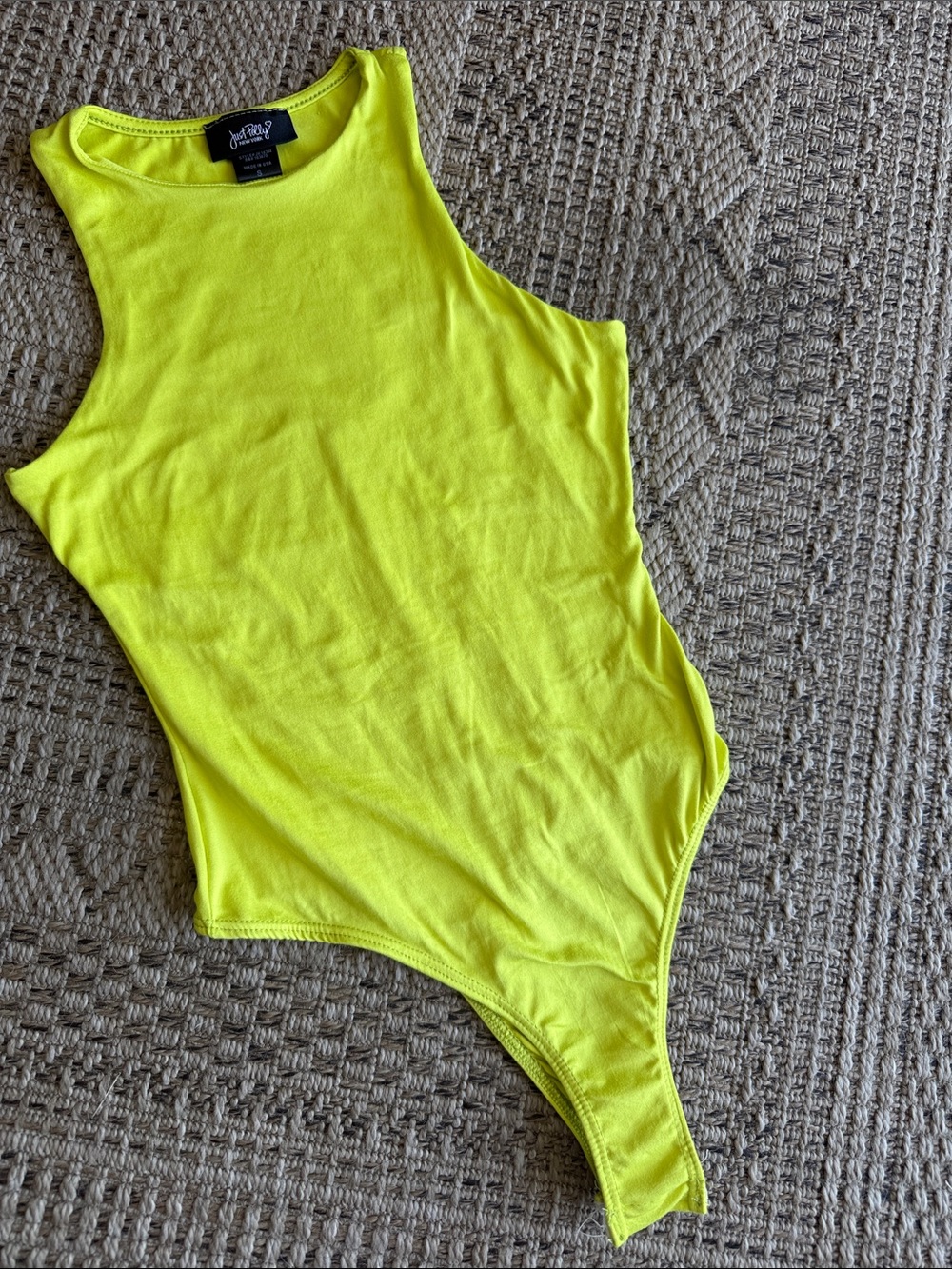Neon Yellow Kids One-Piece Bodysuit
